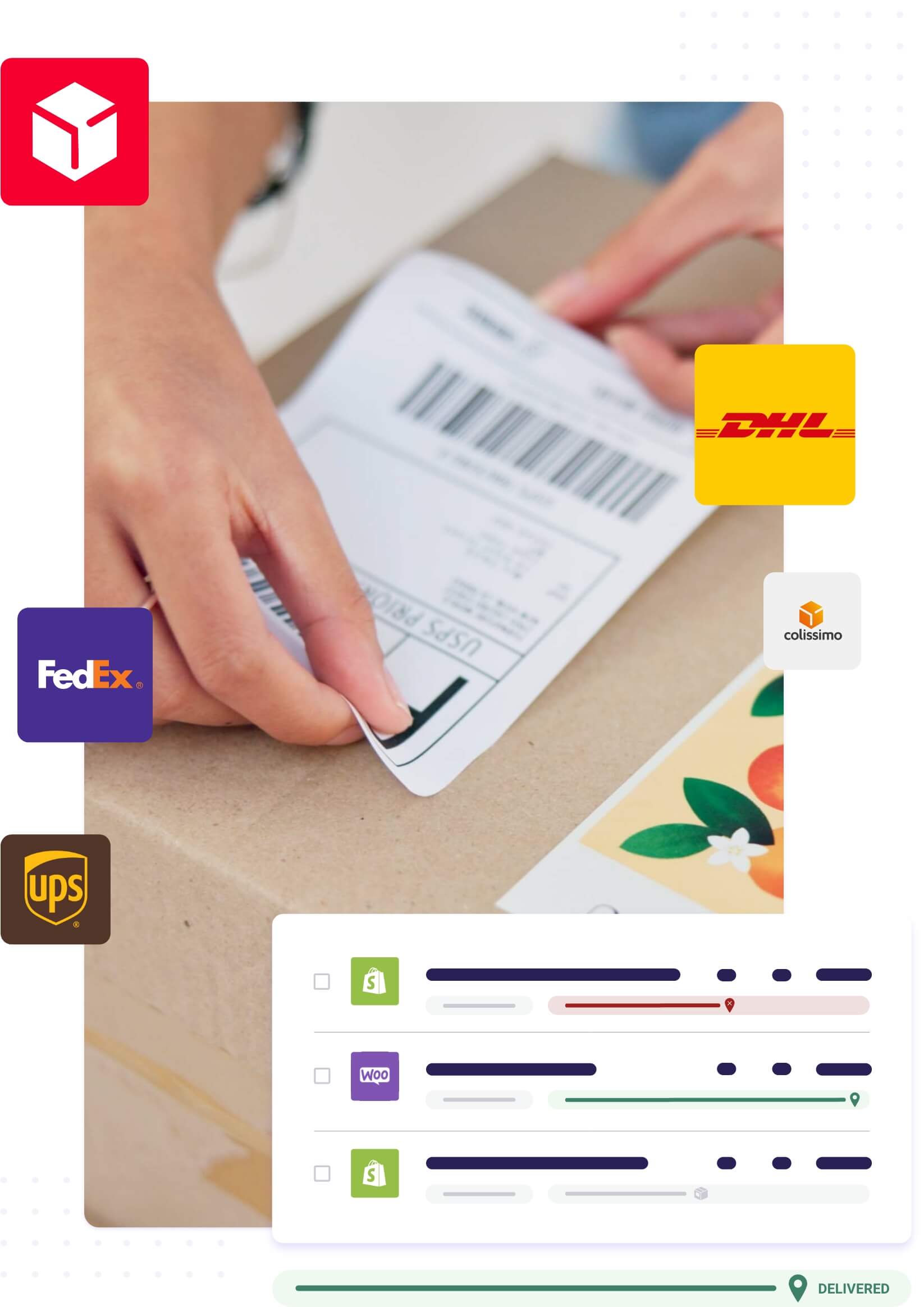 Optimised e-commerce shipping platform – compare rates, automate tracking, and ship globally with ParcelRush