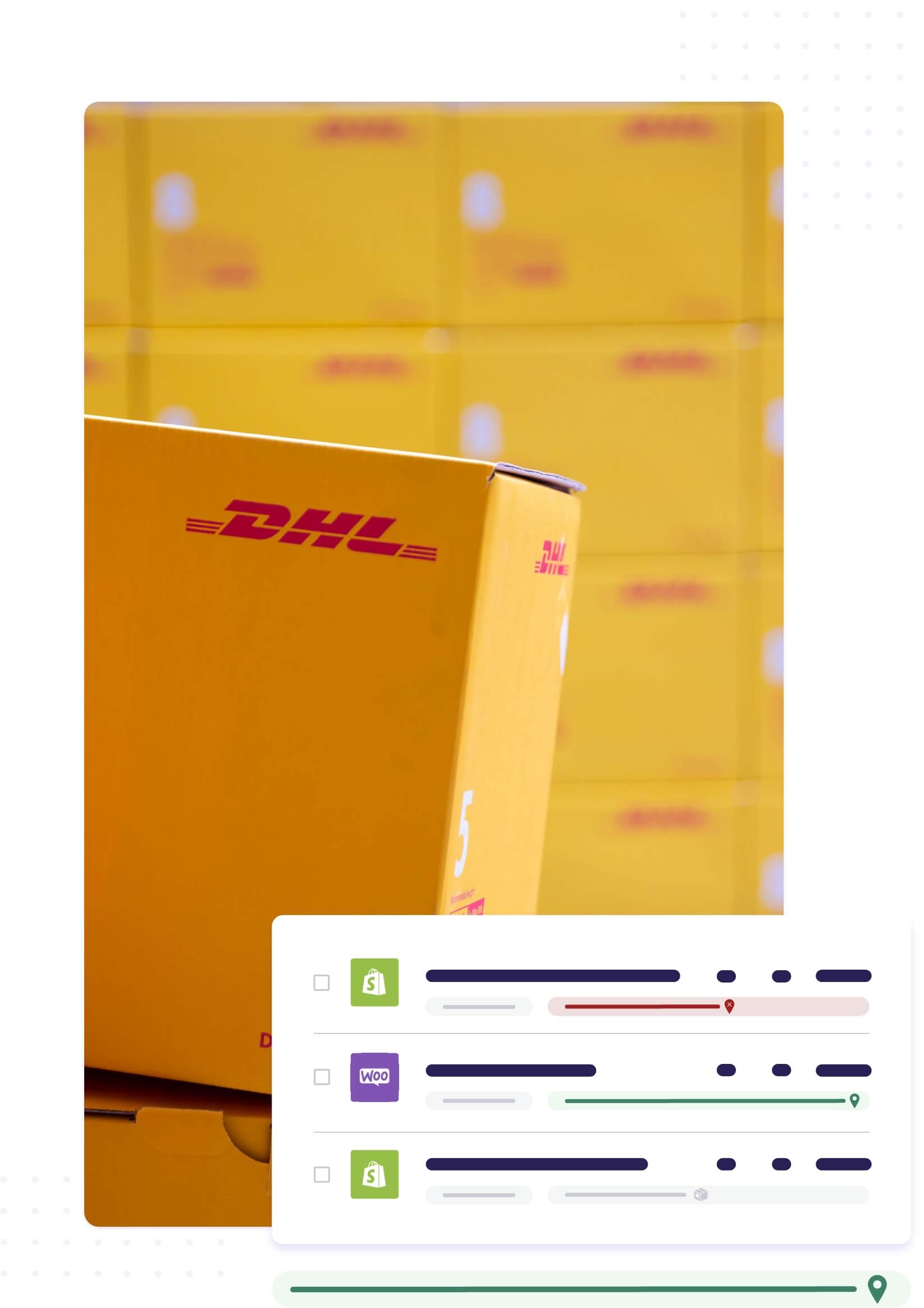 Expédition e-commerce avec DHL via ParcelRush, solution de gestion des envois pour boutiques en ligne