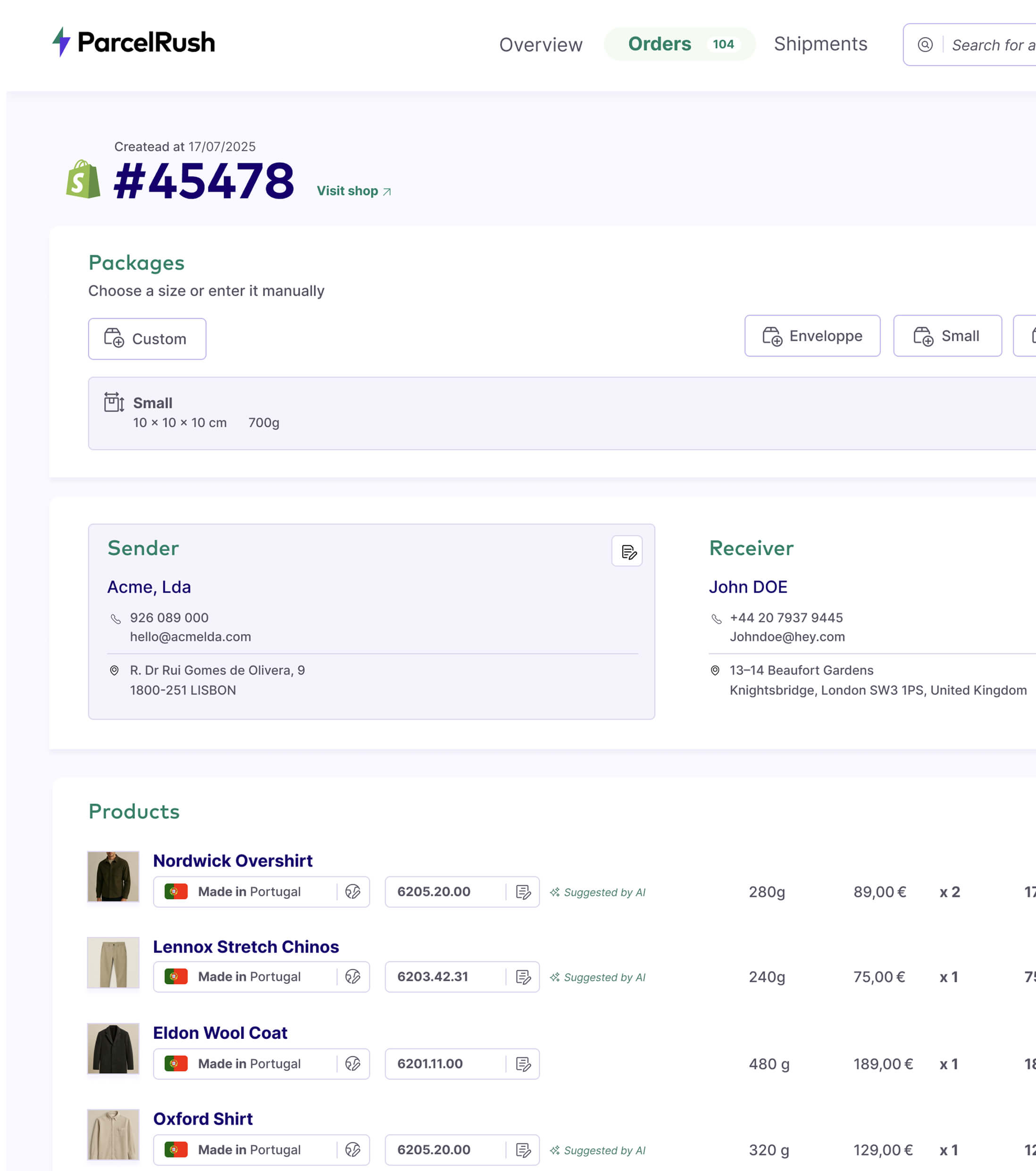ParcelRush simplifie vos expéditions DHL : étiquettes, suivi, douanes et stats en un seul outil
